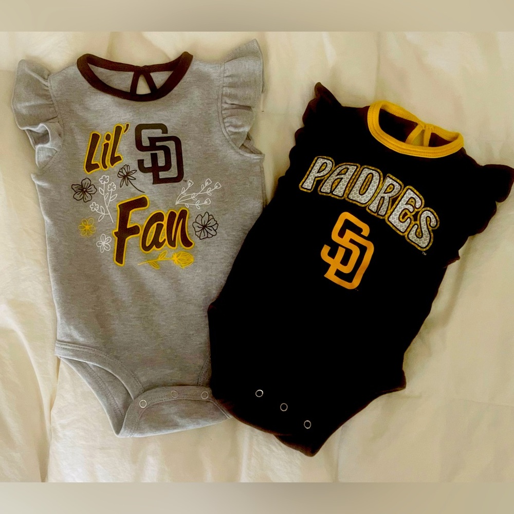 San Diego Padres onsies size 6/9 months